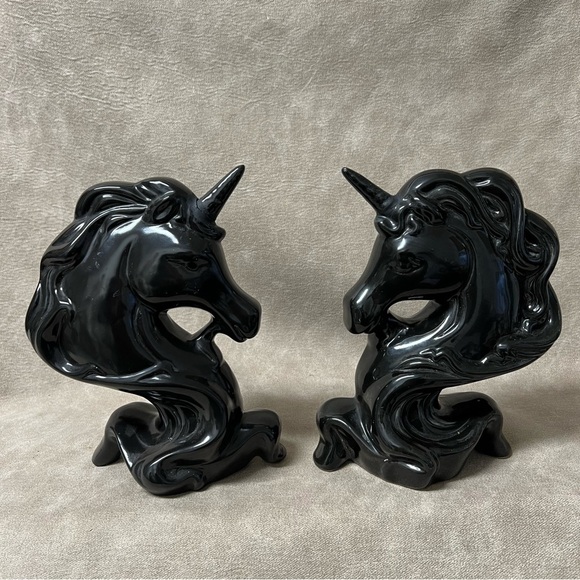 Set of (2) Vintage 11" Ceramic Unicorns * read* - Picture 5 of 7